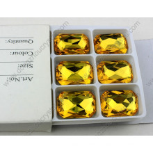 Gotas cristalinas del octágono sin plomo del precio de fábrica para la decoración de la joyería